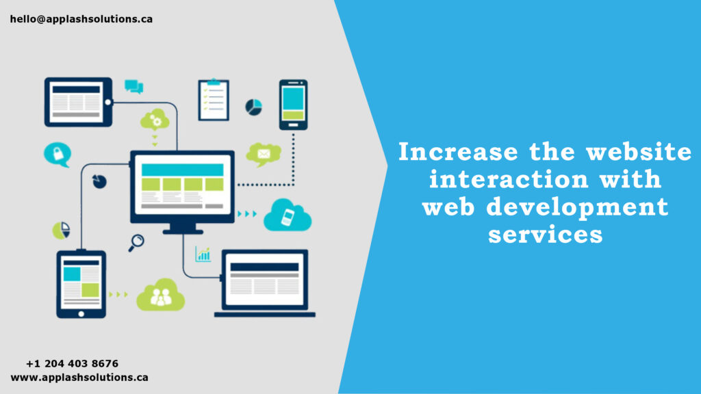 Increase the website interaction with web development services